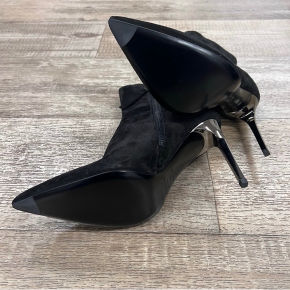 NIB: RAG & BONE Wes Boot/Bootie in Black Suede, Stiletto Heel, Size 6 (36 EU) - Picture 6 of 16